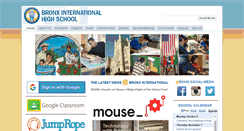 Desktop Screenshot of bronxinternationalhs.com