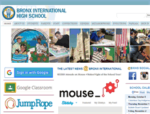 Tablet Screenshot of bronxinternationalhs.com